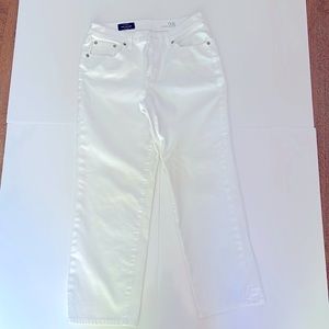 J. Crew Wide Leg Crop Jeans White Size 28